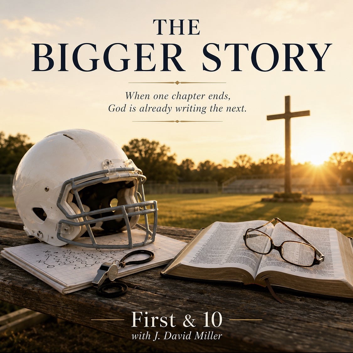 The Bigger Story — First & 10 with J. David Miller.